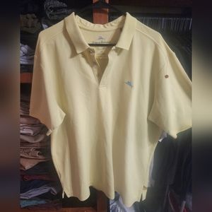 Men's Tommy Bahama Polo Size L Yellow/Blue